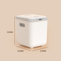 Distributeur automatique de nourriture pour animaux à faible bruit 3,2 L, machine à préparer la nourriture pour chiens 500 W avec minuterie réglable et fonction autonettoyante