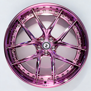 Nuovi Cerchi in Lega di Alluminio Forgiati Personalizzati 16-22 Pollici Edizione Rosa ET 40mm/30mm per Berline di Lusso - Product Image 3