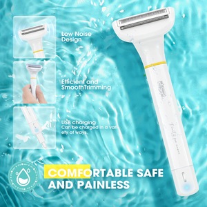 Depiladora eléctrica DSP para mujer, resistente al agua, con carga USB, para depilación de axilas, piernas y vello púbico. - Product Image 1