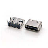 Konektor Micro USB Mini 5 Pin Betina, Port Antarmuka Micro USB untuk Pengisian Daya pada Kabel Fleksibel Ponsel