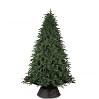 Arbre de Noël de haute qualité, auto-formant, à pointes, en PE/PVC mélangé, pour l'exportation (clôture non incluse)