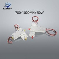Módulo Amplificador de Potencia RF de Alta Eficiencia de 50W LoRa 28V para FPV UAV, Frecuencias Personalizables, Largo Alcance (10-1000m)