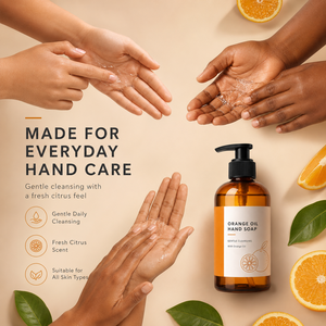 Jabón Líquido para Manos con Aroma a Naranja, Etiqueta Privada, con Aceite Natural de Naranja, Hidratante, Cruelty Free, OEM ODM - Product Image 3