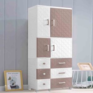 Organisateur de tiroirs à 5 niveaux pour chambre à coucher, style suspendu et étagères, armoire à double porte, <span class=keywords><strong>commode</strong></span> pour bébé avec tiroirs de rangement - Product Image 4