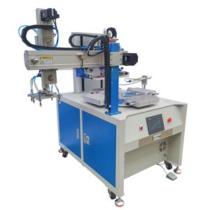 Máquina de Serigrafía Haotian S-1525P4E-BP, Impresora Rotativa Semiautomática de 6 Estaciones para Superficies Planas Multicolores - Product Image 3