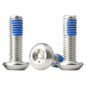 Vis adhésives à colonne Torx ISO7380 en acier inoxydable 304, tête zinguée, à pas grossier, antivol et anti-desserrage, métriques - Product Image 1