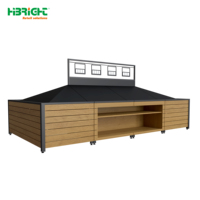 Étagère de présentation de fruits et légumes de luxe Highbright, moderne, élégante, personnalisable, à plusieurs niveaux, pour supermarchés et magasins de proximité