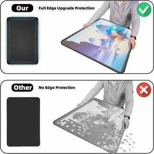 Juego <span class=keywords><strong>de</strong></span> 6 Discos <span class=keywords><strong>de</strong></span> Rompecabezas <span class=keywords><strong>de</strong></span> 1000 <span class=keywords><strong>Piezas</strong></span> con Bandeja <span class=keywords><strong>de</strong></span> Almacenamiento Multifuncional Portátil para Niños y Adultos - Product Image 3