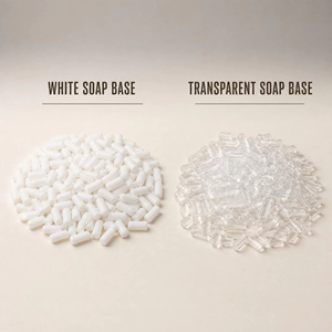 Jabón en Barra Natural Vegano Transparente Blanco, Hecho a Mano, Blanqueador e Hidratante <span class=keywords><strong>con</strong></span> <span class=keywords><strong>Glicerina</strong></span> para Todo Tipo de Piel - Product Image 1