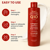 Lotion corporelle au beurre de karité 500 ml, marque privée ODM, Q10, blanchissante, éclaircissante, au collagène et à la vitamine E, pour femmes
