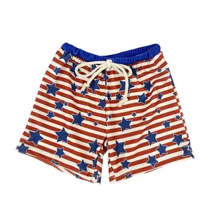 Maillot de bain d'été personnalisé pour enfant, short de plage pour garçon, enfant en bas âge, 4 juillet