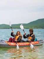 Kayak gonflable d'urgence pour la navigation, bateau gonflable durable à haute visibilité pour les aventures en kayak