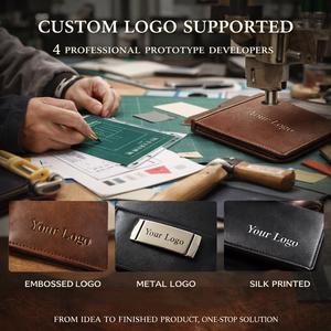 Cartera de Cuero Crazy Horse para Hombre, Diseño de Diseñador, Bloqueo RFID, Billetera Corta Minimalista de Negocios, de Lujo, con Forro de Poliéster - Product Image 5