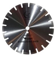 Lame de scie circulaire de haute qualité de 350mm soudure au laser lame de scie diamantée pour couper l'asphalte
