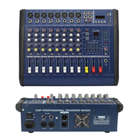 Console de mixage audio USB 8 canaux PMX-802D avec effets sonores et amplificateur