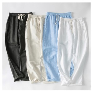Custom Summer <strong>Drawstring</strong> <strong>Linen</strong> <strong>Pants</strong> <strong>Linen</strong> Trousers Men <strong>Linen</strong> <strong>Pants</strong> Women - Product Image 1