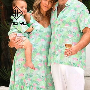 Ropa Hawaiana de Diseño de Fabricante, Camisas Hawaianas Estampadas para Niños Pequeños, Personalizadas en Lino y Algodón - Product Image 3