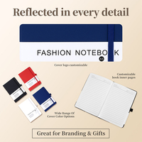 Carnet de notes ligné A5 multicolore en gros avec couverture rigide, logo personnalisé, couverture en cuir et sangle élastique pour entreprise