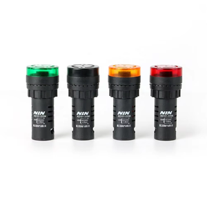NIN AD101-22SM 22mm 6-380V Multi-tensione illuminata cicalino, IP65 impermeabile suono e luce di allarme per il controllo industriale - Product Image 4