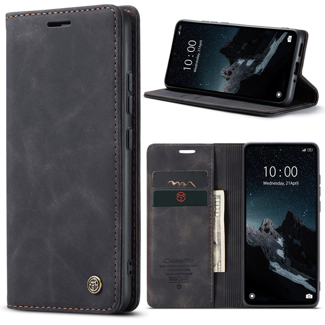Magnetic Wallet Back Cover Flip Leather Phone Case for Redmi Note 12 4G Note 12 Pro Plus 11 11S 10 10S 9S 12C K40