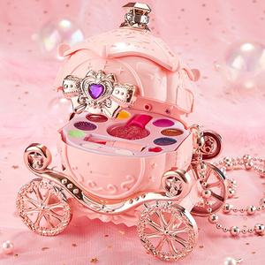 Juego de Cosméticos de Juguete para Niñas, Carroza de Calabaza, Esmalte de Uñas, Lápiz Labial, Kits de Maquillaje Lavables, No Tóxicos, Set de Belleza - Product Image 2