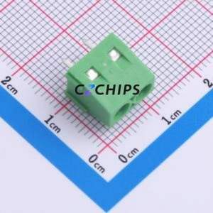 EDZ250/2 <b>Screw</b> Terminal <b>Block</b> Through hole Component (THT),P=5.08mm Connector 5.08mm Green Through Hole 1 - Product Image 1
