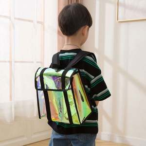 <b>Women</b> Laser <b>Mini</b> <b>Backpack</b> Leisure Student Rucksack Transparent PVC Iridescent <b>Backpack</b> With Custom Logo - Product Image 4