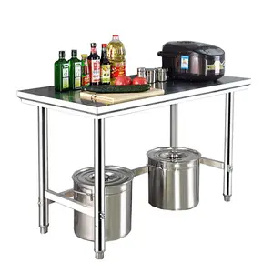 Best Selling Heavy Duty Thickened 304 SS Worktable Commercial Kitchen Equipment Stainless Steel Worktable