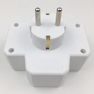 Adattatore doppio con interruttore, 220V, design compatto, ideale per collegare più dispositivi e controllare il flusso. - Product Image 2