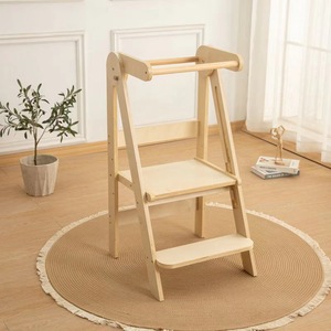 Foldable Wooden Household Children's <b>Step</b> <b>Stool</b> Ottoman with Storage - Product Image 6