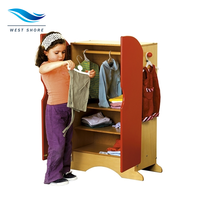 Montessori Maternelle Autoportante Vestiaire Unité Toddler Locker Garde-Robe Sacs Vêtements Chaussures Préscolaire Garderie Meubles