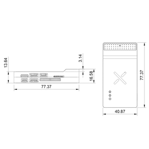 XLINK X2 ตัวควบคุมการบินอัจฉริยะ ระบบ IMU แบบสามชั้นป้องกันการขัดข้อง บารอมิเตอร์คู่ เกรดอุตสาหกรรม แมกนีโตมิเตอร์ประสิทธิภาพสูง สำหรับการบิน - Product Image 5