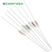 Vente chaude AUPO JET RF Fusible Thermique 1A 2A 3A 5A 250V 84/102/115/125/130/135/145/150C Degrés Céramique Fusible Thermique Coupure