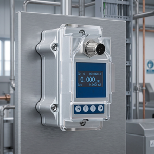 Débitmètre à ultrasons 0,2 ~ 150 L/min pour liquides avec une précision de moins de 2 % de la valeur fournie et une température de fonctionnement de -10°C à 50°C - Product Image 2