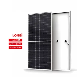 Tier 1 Longi Himo 5m LR5 72HPH 545W 550w 555w 560w 144 Perc Half Cells Mono-facial Solar Panel 550W