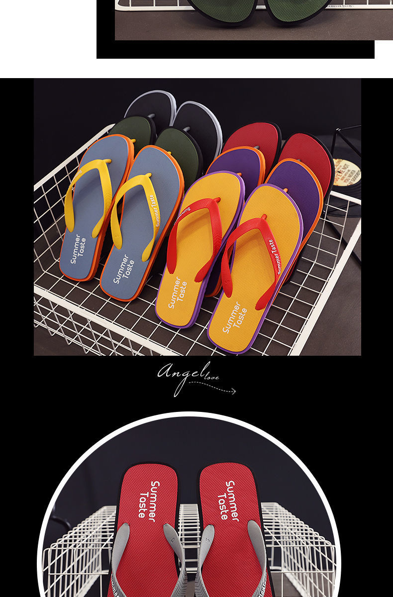 Fashion Korean Outdoor Flip-flops Slippers PVC Rubber Men Filp Flops Custom