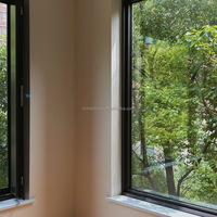 Ventana Fija de Vidrio de Aleación de Aluminio Minimalista y Elegante para Villas de Lujo, Resistente a Huracanes, Aislamiento Acústico, Ahorro de Energía, Antirrobo