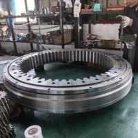 Roulement de tourelle robuste, grand roulement rotatif pour équipement industriel, fabricant de grues et d'excavatrices
