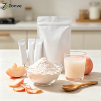 OEM Superfood Perzikpoeder Lichtroze Perzik Fruitpoeder Perzikvruchtensap Poeder Bulk Perzik Fruitpoeder