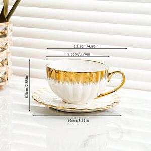 Top Quality Luxury Plated Gold Metal Decoration Cup <b>Arabic</b> Turkish Espresso Waist Coffee Glass Cups <b>Tea</b> <b>Set</b> for Coffee <b>Tea</b> - Product Image 1