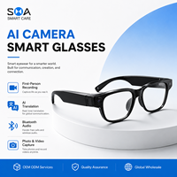 Gafas Inteligentes con Cámara Traductora IA OEM ODM, Video HD 2K, Vista en Primera Persona, Reconocimiento de Objetos