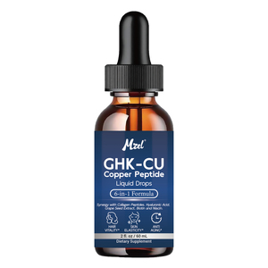 Marca Privada, Gotas Líquidas de Péptidos de Cobre GHK CU 6 en 1, Suplemento <span class=keywords><strong>Natural</strong></span> Antiarrugas, Regeneración de la Piel - Product Image 1