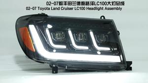 Repuestos de Auto, Faros LED para Camioneta Toyota, 3 Lentes, Luces de Circulación Diurna, Nuevas, Color 6000k para LC100, 12v LED H - Product Image 3