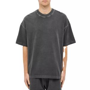 Camisetas de Hombre de Alta Calidad, 220 g/m², 100% Algodón, Tallas Grandes, Personalizadas con Impresión y Bordado, Lavado Ácido, Estilo Holgado - Product Image 1