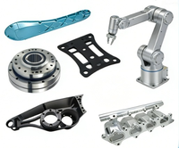 Accessoires de robot sur mesure usinés par CNC, modules de articulation de robot, pièces de boîte de vitesses, bras et jambes de robot, composants en aluminium et acier imprimés en 3D
