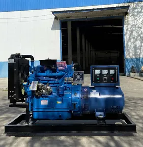 Harga pabrik Set Generator daya Diesel tiga fase Weichai 25kva Super senyap elektrik laut dengan sertifikat