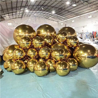 Boules à miroir sphère PVC grand ballon miroir réfléchissant grande boule brillante pour Disco noël fête de mariage événements décor