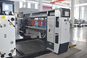 Tự động các tông sóng hộp <span class=keywords><strong>carton</strong></span> làm máy đóng gói Hộp bánh pizza máy in - Product Image 3