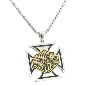 Harley-Davidson <b>Cross</b> Pendant Necklace Stainless Steel Men's Fashion Jewelry Gift 280528 - Product Image 5