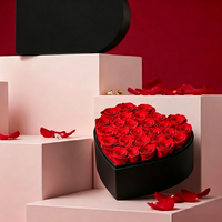 Rose éternelle parfaite pour la Saint-Valentin, cadeau pour petite amie, amoureux, épouses, femmes, mères, grand-mères, conservez-la pendant 3 ans